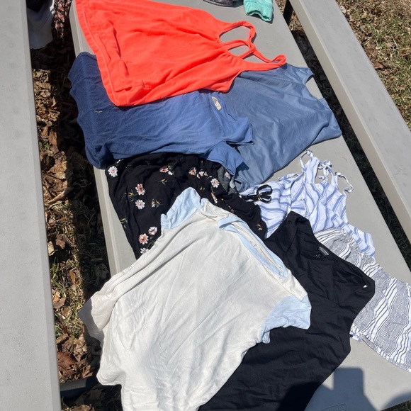 Nike Tops - Nike Women's Short Sleeve Tops - Coral, Blue, Black, White Mix